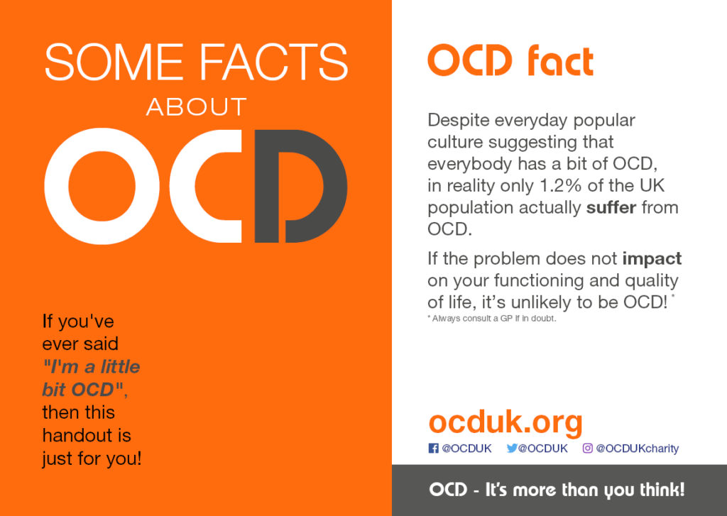 OCD Awareness Week Fact Day One OCDUK